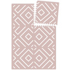 EEVEVE Mata dziecięce PLAYMAT Modern Blocks - Old Pink