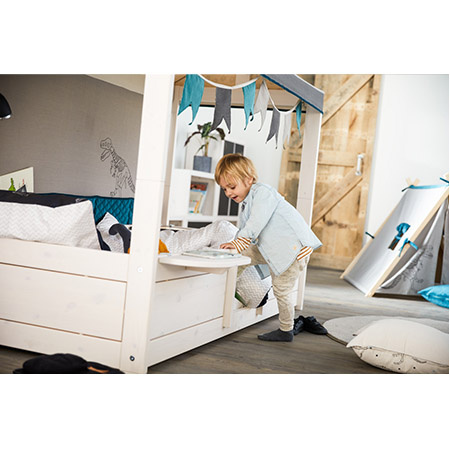 LIFETIME Kidsrooms Łóżko dziecięce z konstrukcją górną Essence Peach