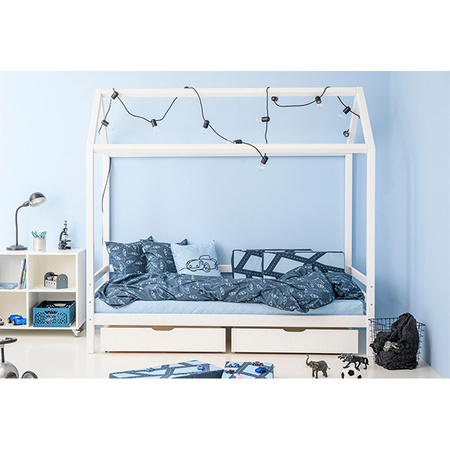 Hoppekids Kids Cars bedding, Adult size 140x200/63x60cm