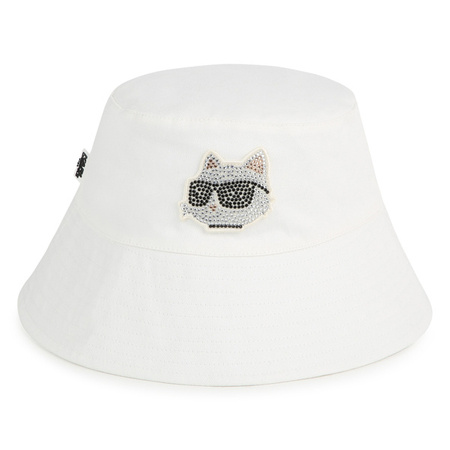 KARL LAGERFELD Girls ivory Choupette bucket hat