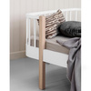 OLIVER FURNITURE Дитяче ліжко Wood Original 90x200 см, білий/дуб