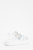 TWINSET Kids leather sandals with Oval T, white