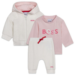 BOSS KIDS Gils white 3-piece tracksuit