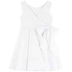 LILI GAUFRETTE Sukienka z perkalu z kokardą