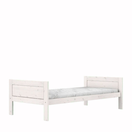 LIFETIME Kidsrooms Łóżko dziecięce pojedyncze 90x200 cm, whitewshk