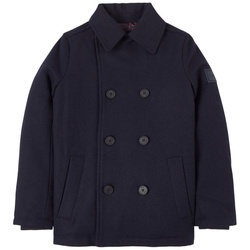 BOSS KIDS Boys Navy Wool Coat