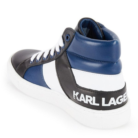 KARL LAGERFELD KIDS Trampki chłopięce za kostkę