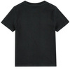 THE MARC JACOBS T-shirt chłopięcy z krótkim rękawem czarny z okrągłymi naszywkami