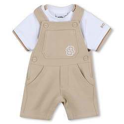 BOSS KIDS Boys dungarees and t-shirt set