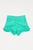 TWINSET Girls woven shorts in turquoise