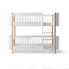  OLIVER FURNITURE Łóżko piętrowe Mini+ Low Bunk white/oak 68x162 cm, white/oak