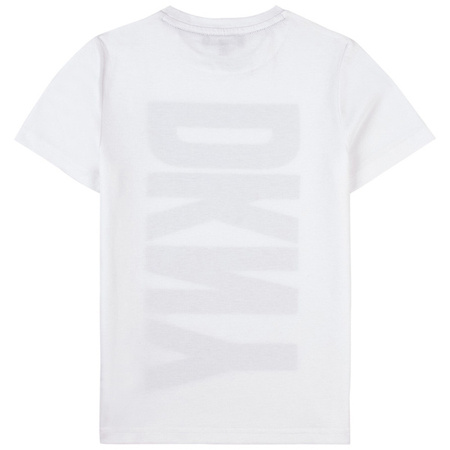 DKNY T-shirt chłopięcy z nadrukiem biały z logo