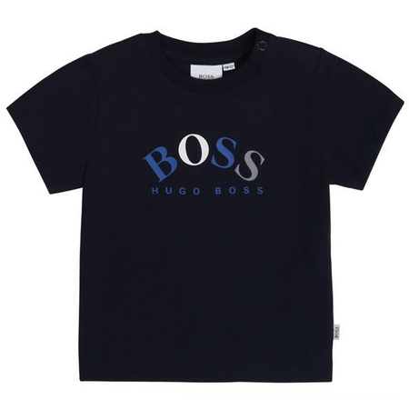 BOSS KIDS Boys Blue Cotton T-shirt