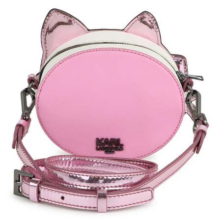 KARL LAGERFELD Kids MINI MI Сумка через плече для дівчинки у формі кота, рожева