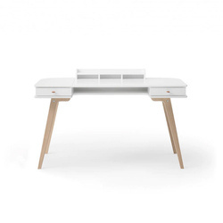 OLIVER FURNITURE Дитячий дерев'яний стіл, білий, висота 66 см