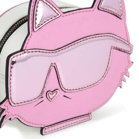 KARL LAGERFELD Kids MINI MI Сумка через плече для дівчинки у формі кота, рожева