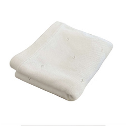 We Are Bitte Baby knitted blanket 80x100cm, Light Sand