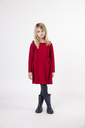 CARREMENT BEAU Milano jersey dress in red by Carrement Beau. Details: 58% Viscose 38% Polyester 4% Elastane Machine washable at 30°C Milano jersey dress