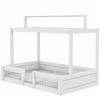 LIFETIME Kidsrooms Ліжко Montessori 120x200 см з каркасом даху та захисними поручнями