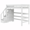 LIFETIME Kidsrooms Łóżko High Sleeper 177 cm z drabinką - Breeze
