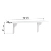 HOPPEKIDS Kids wooden shelf, white