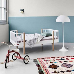 OLIVER FURNITURE Дитяче ліжко Wood Original 160 x 90 см, білий/дуб