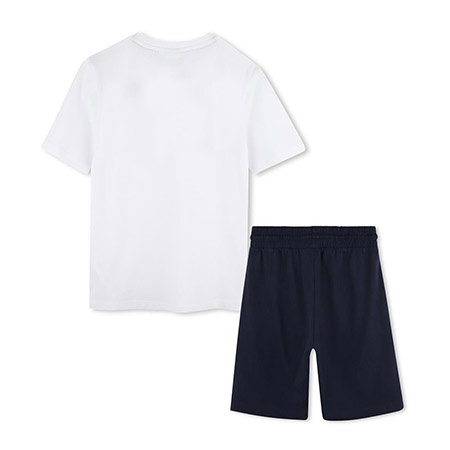 BOSS KIDS Komplet chłopięcy t-shirt z krótkim rękawem i bermudy