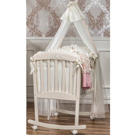 PICCI FLORA Kołyska dziecięca ozdobiona kryształkami Swarovski'ego 