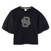 BOSS Kids T-shirt dziewczęcy z krótkim rękawem z aplikacją logo