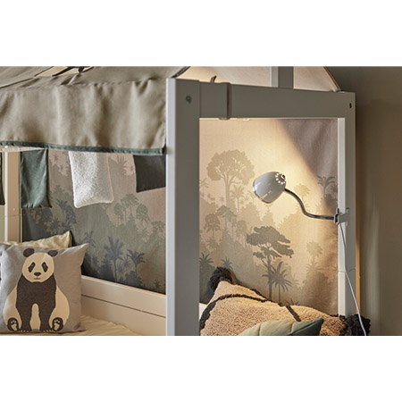 LIFETIME Kidsrooms Łóżko dziecięce z konstrukcją górną Panda Paradise