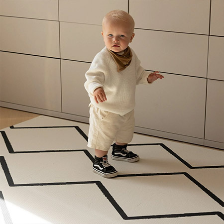 EEEVEVE Mata dziecięce PLAYMAT Beni - Ecru