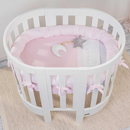  PICCI Dream Baby oval crib with pink application