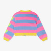 Billieblush Baby girl pink and blue stripe cardigan