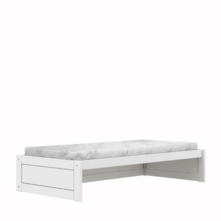 LIFETIME Kidsrooms Kid's Montessori Bed 90x200 with roof frame and safety rails