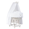PICCI CHEESKACE Kołyska z pościelą i baldachimem