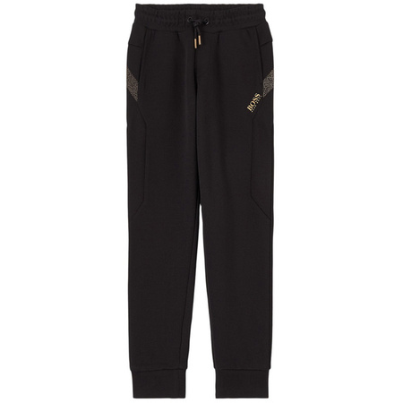 BOSS Kids Boys black tracksuit pants