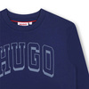 HUGO Boys long sleeves t-shirt with logo, blue