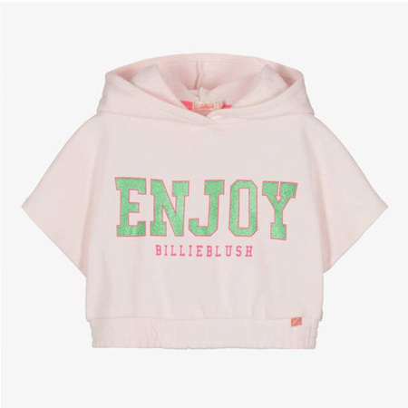 Billieblush Girls hooded short sleeves top with print