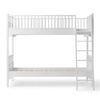  OLIVER FURNITURE Łóżko dziecięce piętrowe Seaside Classic z ukośną drabinką 90x200 cm