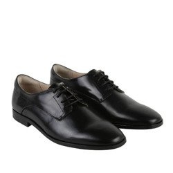 BOSS Kids Boys leather shoes, black