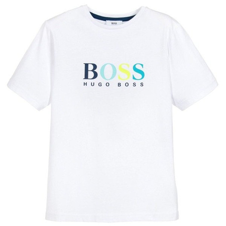 BOSS Kids T-shirt chłopięcy biały