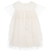 CARRÉMENT BEAU Girls ivory tulle dress