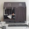 Hoppekids ECO Dream House bed 90x200 cm without stairs, grey