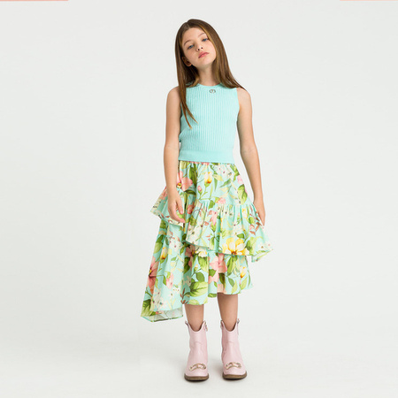 TWINSET Girls sleeveless knitted top in mint