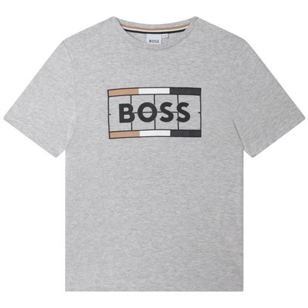 BOSS KIDS Logo print t-shirt and bermuda shorts set