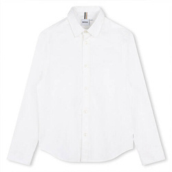BOSS Kids Elegant boys long sleeve white shirt
