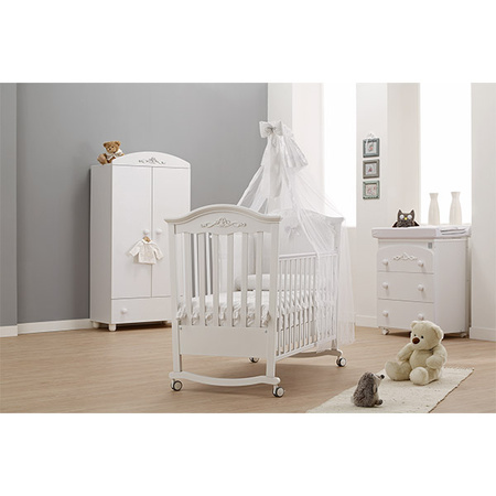 ITALBABY Classic Szafa dziecięca dwudrzwiowa biała