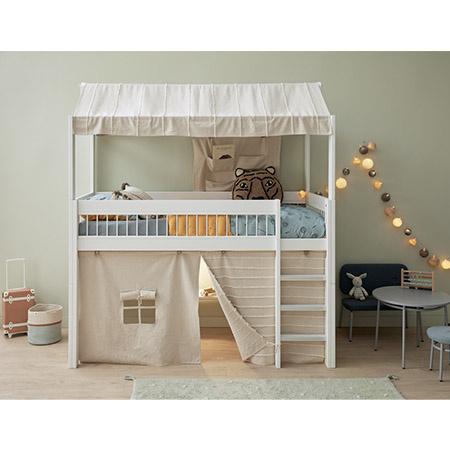 LIFETIME Kidsrooms Wieszak na łóżko z kieszeniami Essence Natural