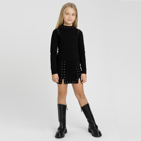 TWINSET Girls short ribbed dress 