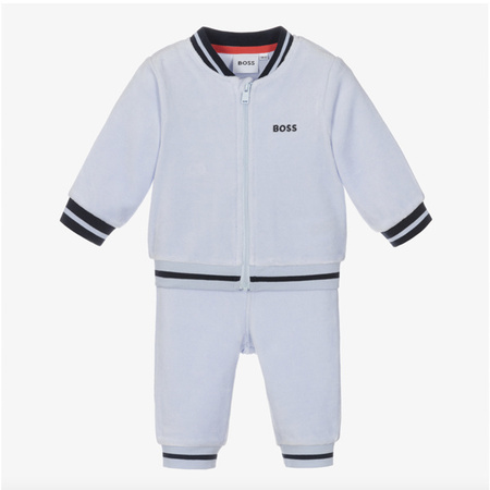 BOSS KIDS Boys navy 2-piece tracksuit